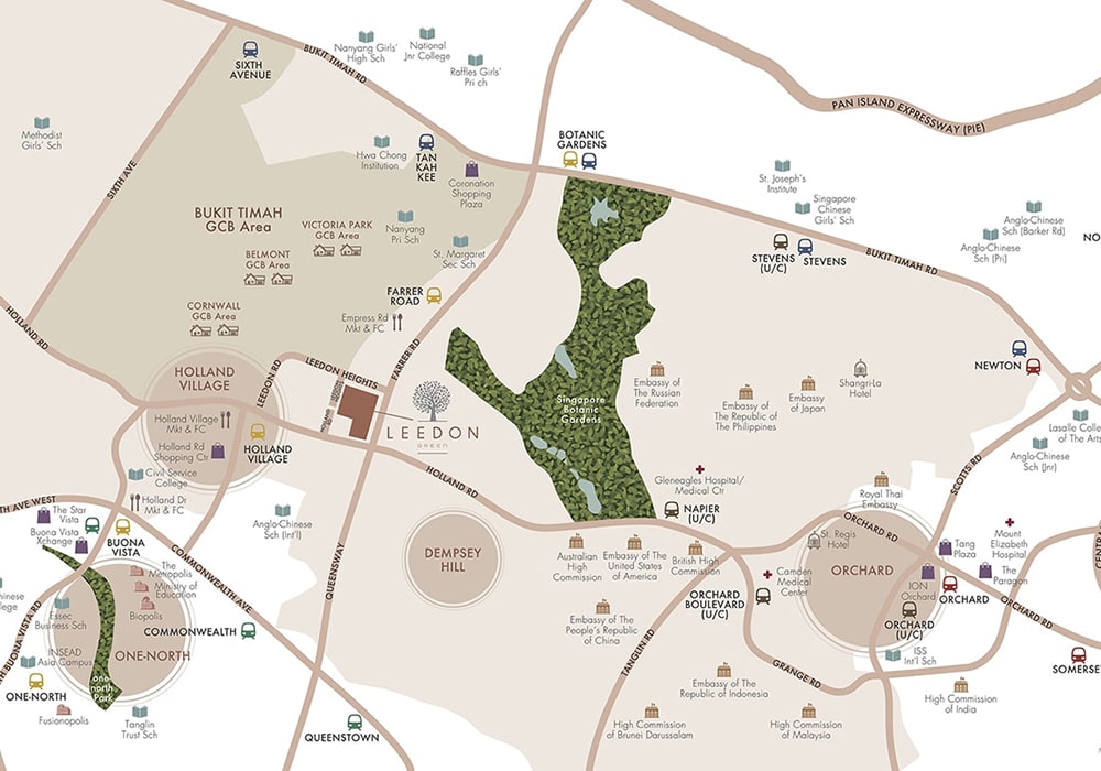 leedon-green-location-map